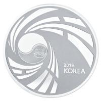 Sdkorea -Taekwondo 2-Coin Proof Set 2019 - 1 Oz Silber PP