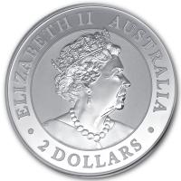 Australien 2 AUD Australian Nugget 2020 2 Oz Silber Rückseite