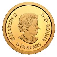 Kanada - 8 CAD Glcksblumendrache 2020 - 1,27g Gold PP