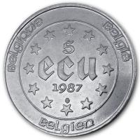 Belgien - 5 ECU 30 Jahre Vertrge von Rom 1987 - Silber