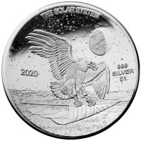 USA - 1 USD Sonnensystem 2 Merkur 2020 - 1 Oz Silber