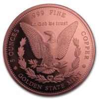 USA - Morgan Dollar Design - 5 Oz Kupfer