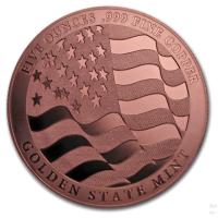 USA - Eagle Strength, Freedom & Pride - 5 Oz Kupfer
