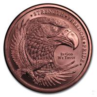 USA - Eagle Strength, Freedom & Pride - 1 Oz Kupfer