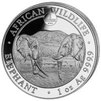 Somalia - African Wildlife Elefant 2020 WMF Berlin - 1 Oz Silber