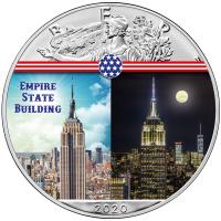 USA - 1 USD Silver Eagle Landmarks: Empire State Building - 1 Oz Silber Color