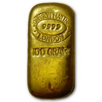 Grobritannien - Johnson Matthey London Goldbarren - 100g Gold