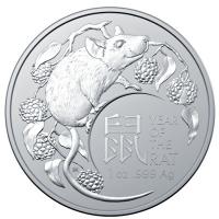 Australien - 1 AUD RAM Lunar Jahr der Maus 2020 - 1 Oz Silber