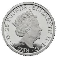 Grobritannien - 25 GBP Britannia 2020 - 1/4 Oz Platin PP