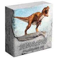 Niue - 2 NZD Dinos: Tyrannosaurus Rex 2020 - 1 Oz Silber