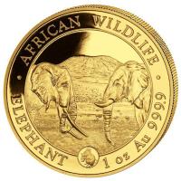 Somalia - 1000 Shillings Elefant 2020 - 1 Oz Gold Privy Maus