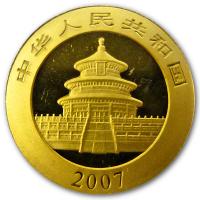 China - 50 Yuan Panda 2007 - 1/10 Oz Gold