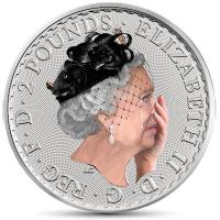 Grobritannien - 2 GBP Brexit Britannia 2020 - 1 Oz Silber Color