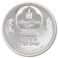 Mongolei - Mahatma Gandhi 2020 - 1 Oz Silber PP