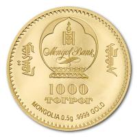 Mongolei - Mahatma Gandhi 2020 - Gold PP