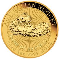 Australien - 100 AUD Nugget Hand of Faith 2020 - 1 Oz Gold