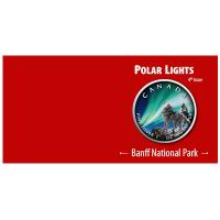 Kanada - 5 CAD Maple Leaf Polarlichter 4: Banff National Park - 1 Oz Silber Color