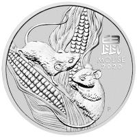 Australien - 1 AUD Lunar III Maus 2020 - 1 Oz Silber