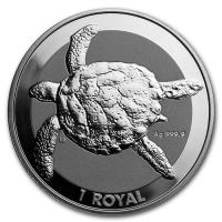 British Indian Ocean Territory - 1 Crown Sea Turtle 2020 - 1 Oz Silber