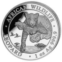 Somalia African Wildlife Leopard 2020 1 Oz Silber