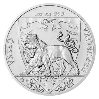 Niue - 2 NZD Tschechischer Löwe 2020 - 1 Oz Silber