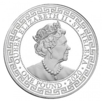 St. Helena - 1 Dollar French Trade Dollar - 1 Oz Silber
