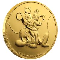 Niue - 250 NZD Disney Mickey & Pluto 2020 - 1 Oz Gold / nur 100!!!