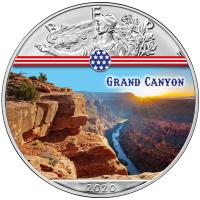 USA - 1 USD Silver Eagle Landmarks: Grand Canyon - 1 Oz Silber Color