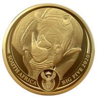 Sdafrika - 50 Rand Big Five Rhino Krgerrand Set - 2*1 Oz Gold PP