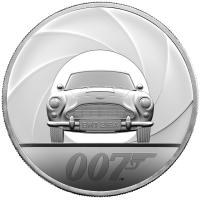 Grobritannien - 10 GBP James Bond 007: Aston Martin DB5 - 5 Oz Silber PP