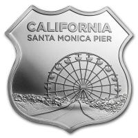 USA - Route 66 Santa Monica Peer - 1 Oz Silber
