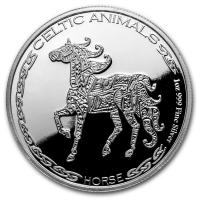 Tschad - 500 Francs Celtic Animals Horse Pferd 2020 - 1 Oz Silber