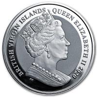 British Virgin Islands - 5 Dollar Mayflower 2020 - 5 Oz Silber