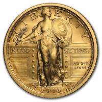 USA - 0,25 USD Standing Liberty Centennial - 1/4 Oz Gold