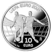 Spanien - 10 Euro Fussball Europameisterschaft 2020 - Silber PP