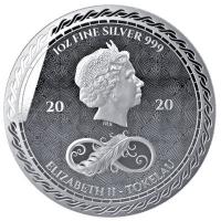 Tokelau - 5 NZD Chronos 2020 - 1 Oz Silber BU