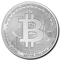 Tschad - 5000 Francs Crypto Bitcoin 2020 - 1 Oz Silber