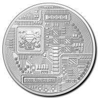 Tschad - 5000 Francs Crypto Bitcoin 2020 - 1 Oz Silber