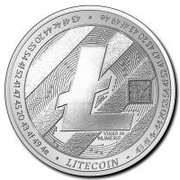 Tschad - 5000 Francs Crypto Litecoin 2020 - 1 Oz Silber