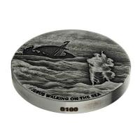 Niue - 2 NZD Bibelserie Jesus läuft über Wasser 2020 - 2 Oz Silber