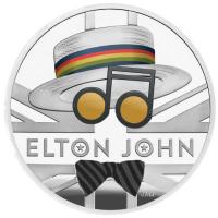 Grobritannien - 2 GBP Music Legends Elton John 2020 - 1 Oz Silber PP