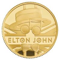 Grobritannien - 25 GBP Music Legends Elton John 2020 - 1/4 Oz Gold PP