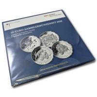 Deutschland - 4*20 EUR Komplettsatz 2020 - Silber Spiegelglanz