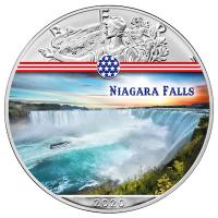 USA - 1 USD Silver Eagle Landmarks: Niagara Flle - 1 Oz Silber Color