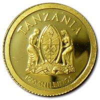 Tansania - 1500 Shilling Papst Johannes Paul 2014 - 0,5g Gold