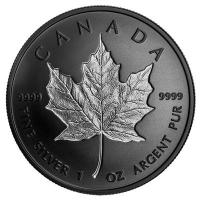 Kanada - 20 CAD Maple Leaf Black Rhodium Incuse 2020 - 1 Oz Silber