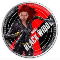 Fiji - 1 FJD Marvel Black Widow 2020 - 1 Oz Silber PP Color