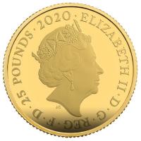Grobritannien - 25 GBP James Bond 007: Pay Attention - 1/4 Oz Gold PP
