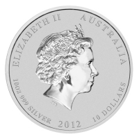 Australien - 10 AUD Lunar II Drache 2012 - 10 Oz Silber