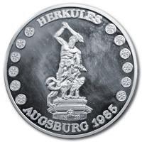 Deutschland - Geburtssttte Dieselmotor Augsburg und Herkulesbrunnen - Silbermedaille